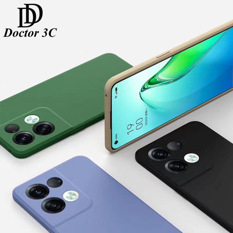 Ốp điện thoại silicon mặt trong phối vải nỉ cho OPPO Reno 8T 8Z 8 Pro+ Plus 5G 4G 2023