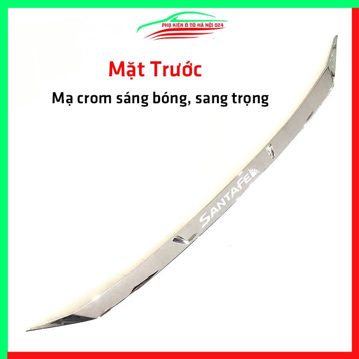 Ốp trang trí mặt ca lăng, calang Santafe 2019-2023 ốp phía trước capo trang trí làm đẹp xe