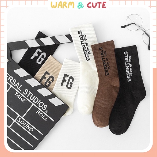 Tất nam nữ cổ cao, vớ thời trang cổ cao phong cách Hàn Quốc dày dặn Warm&amp;Cute AD37