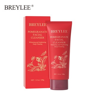 Sữa rửa mặt tạo bọt chiết xuất lựu đỏ breylee 100g