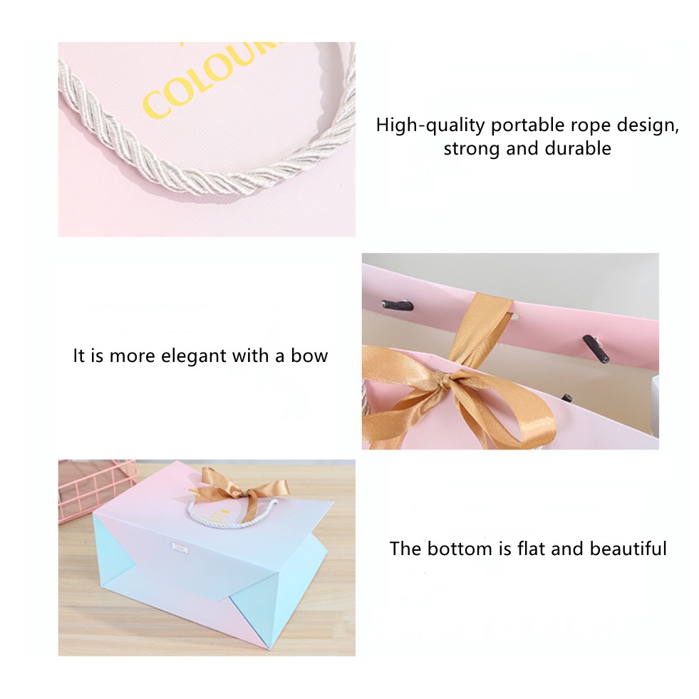 1 Túi Giấy Đựng Quà Thắt Nơ Xinh Xắn