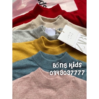 Áo Len Bé Trai & Bé Gái Kín Cổ Basic ZA