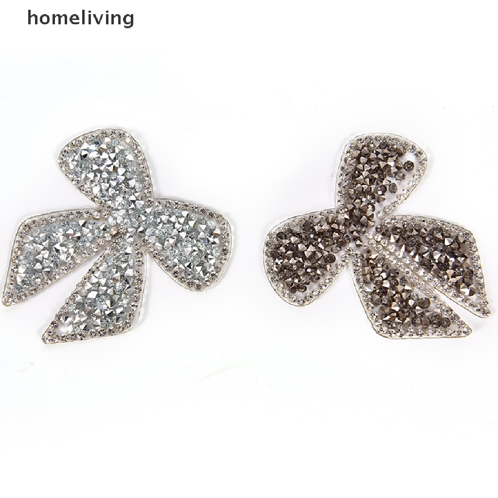 Miếng Vá Ủi Quần Áo Jean Hình Nơ Đính Đá Pha Lê