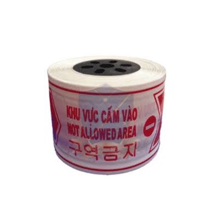 Cuộn băng rào 100 mét - Băng rào cảnh báo nguy hiểm công trình dài 100m ,cuộn dây cảnh báo nguy hiểm