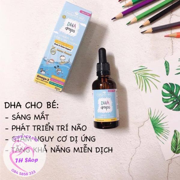 DHA Nature Aids, DHA Drops Hỗ Trợ Phát Triển Trí Tuệ Cho Bé Từ 3 Tháng 50ml | BigBuy360 - bigbuy360.vn