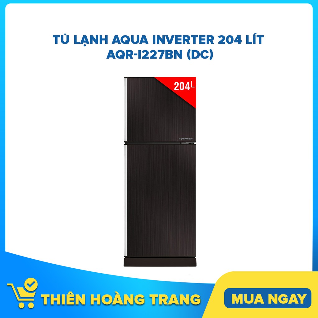 Tủ Lạnh Aqua Inverter 204 Lít AQR-I227BN(DC)