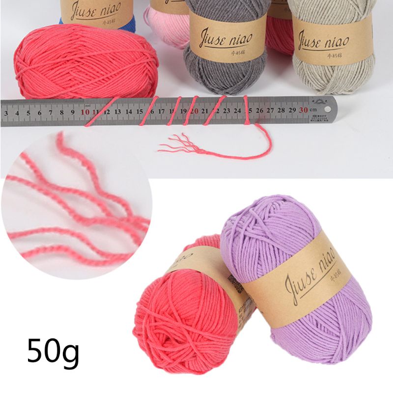 Cuộn Len Đan Đồ Thủ Công 5 Sợi 50g
