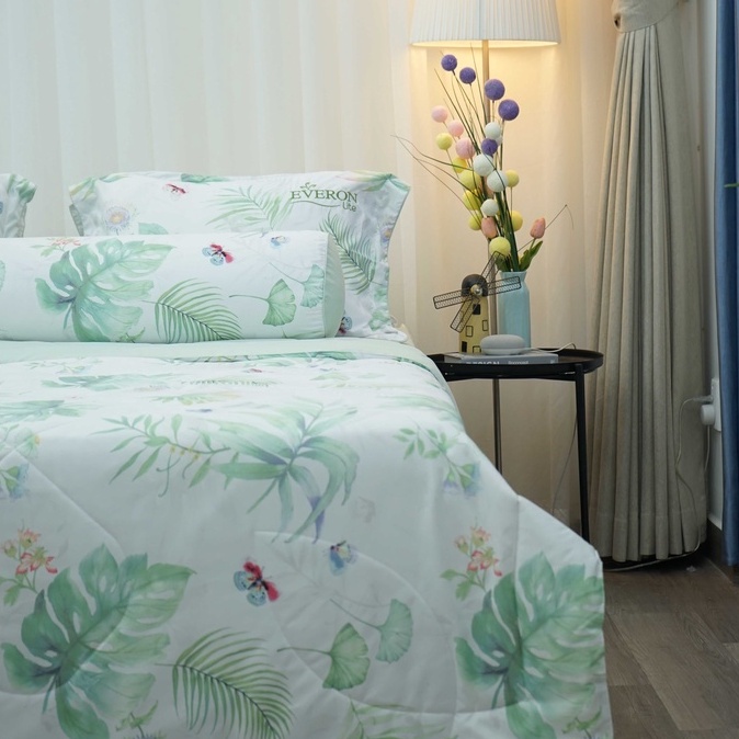 Bộ drap giường Hàn Quốc Everon Lite chất vải microfiber ELM collection 3