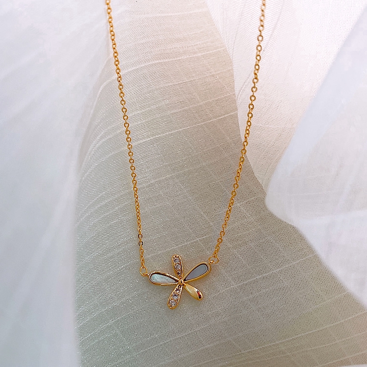 XiaoboACC Dây Chuyền Mặt Hình Hoa Cúc Phong Cách Hàn Quốc