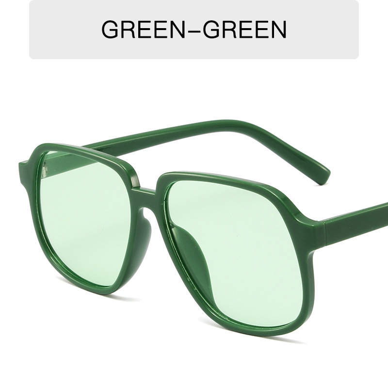 Kính Mát Gọng Vuông Cỡ Lớn Thời Trang Phong Cách Retro