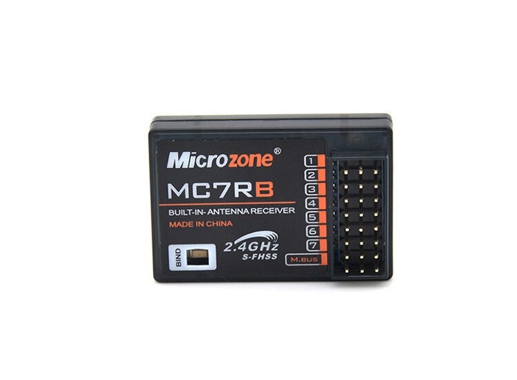 Máy bay RC / sở thích mô hình / bộ phận điều khiển từ xa MICRO ZONE 2.4G S-FHSS 7 kênh Bộ thu MC7RB cho MC6C REMOTE 