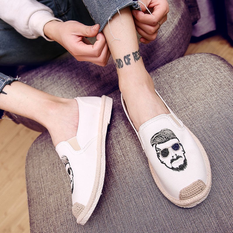 Giày Lười Nam Giày Lười Vải Thoáng Êm