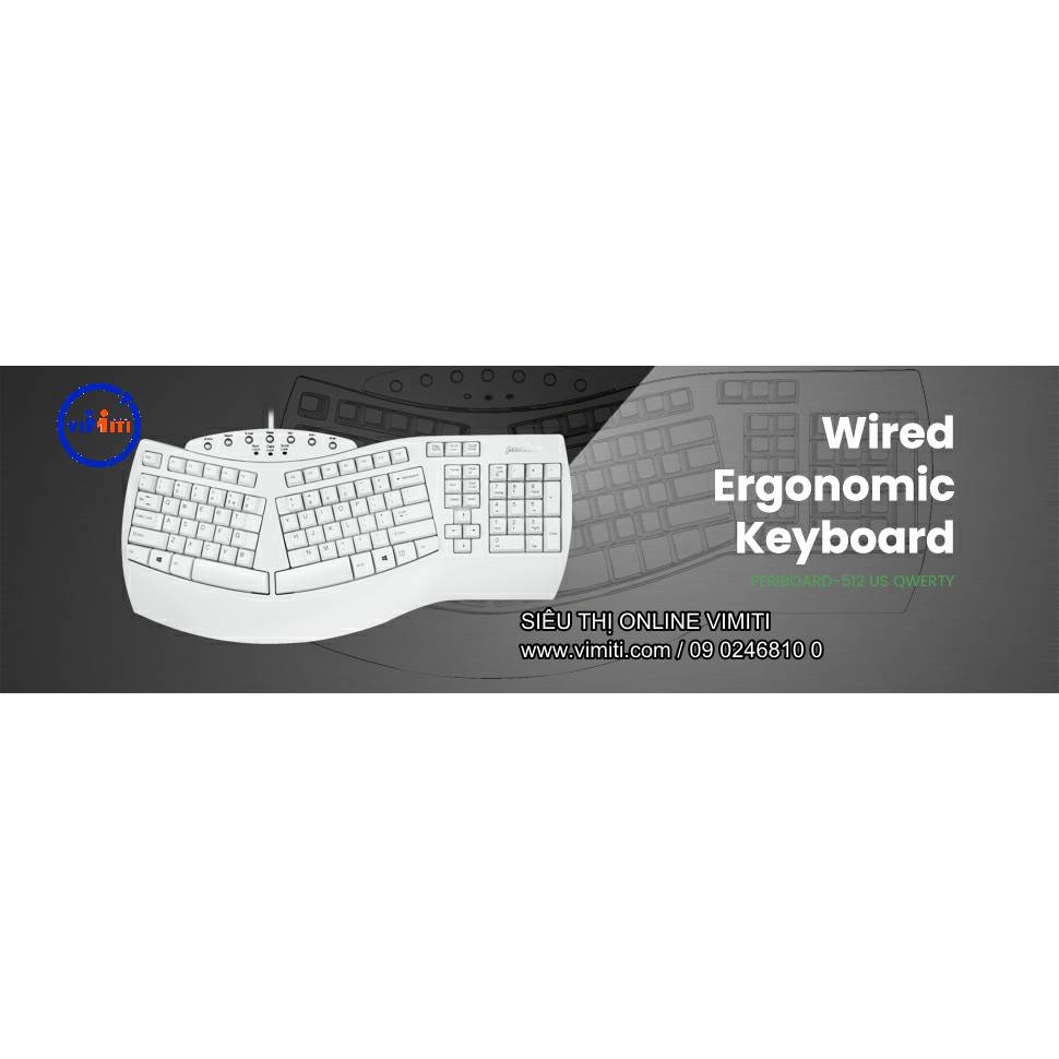 Bàn phím công thái học thiết kế hiện đại  perixx periboard 512 nên mua ngay