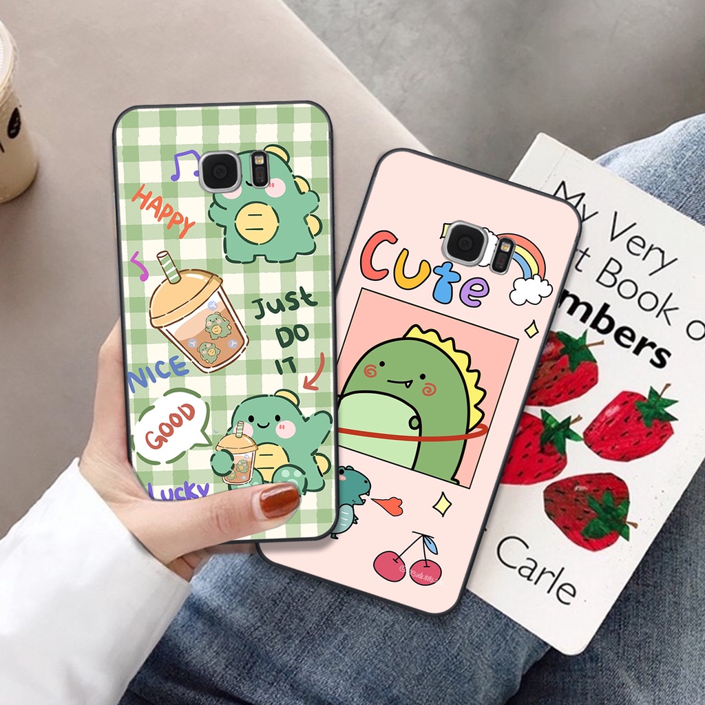 Ốp lưng Samsung Galaxy S7 - S7 EDGE in hình khủng long cute