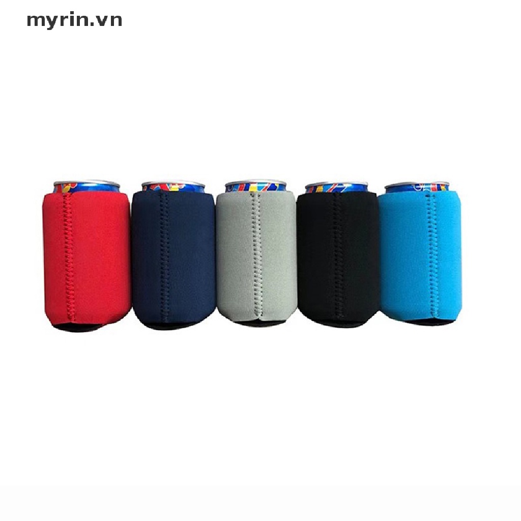 Bộ 6 Ống Bọc Lon Bia Mềm Cách Nhiệt Tái Sử Dụng Tiện Lợi