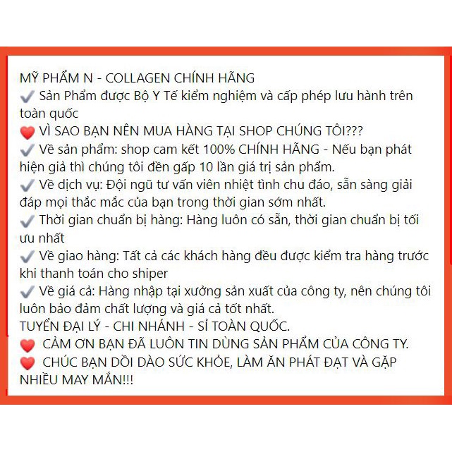 Kem Face Tím, Whitening Face Cream N'COLLAGEN + Ủ Trắng Face Siêu Cấp Ncollagen - Giúp giảm mụn, nám, tàn nhang
