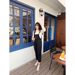 Quần yếm thắt eo