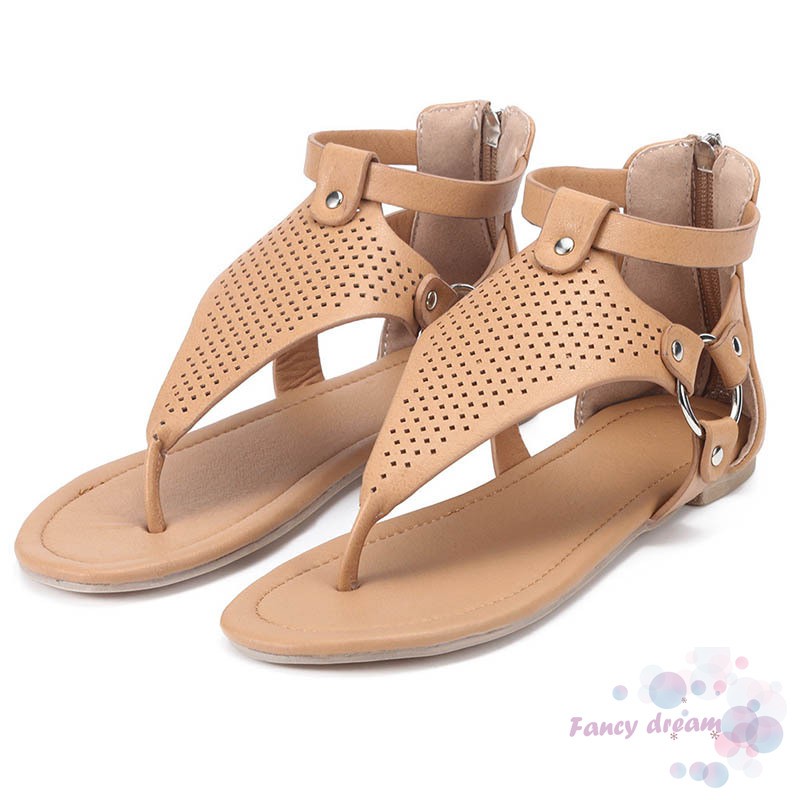 Xăng đan Nữ Đế Bệt Đục Lỗ Thông Thoáng Chống Trượt Đi Biển Mùa Hè