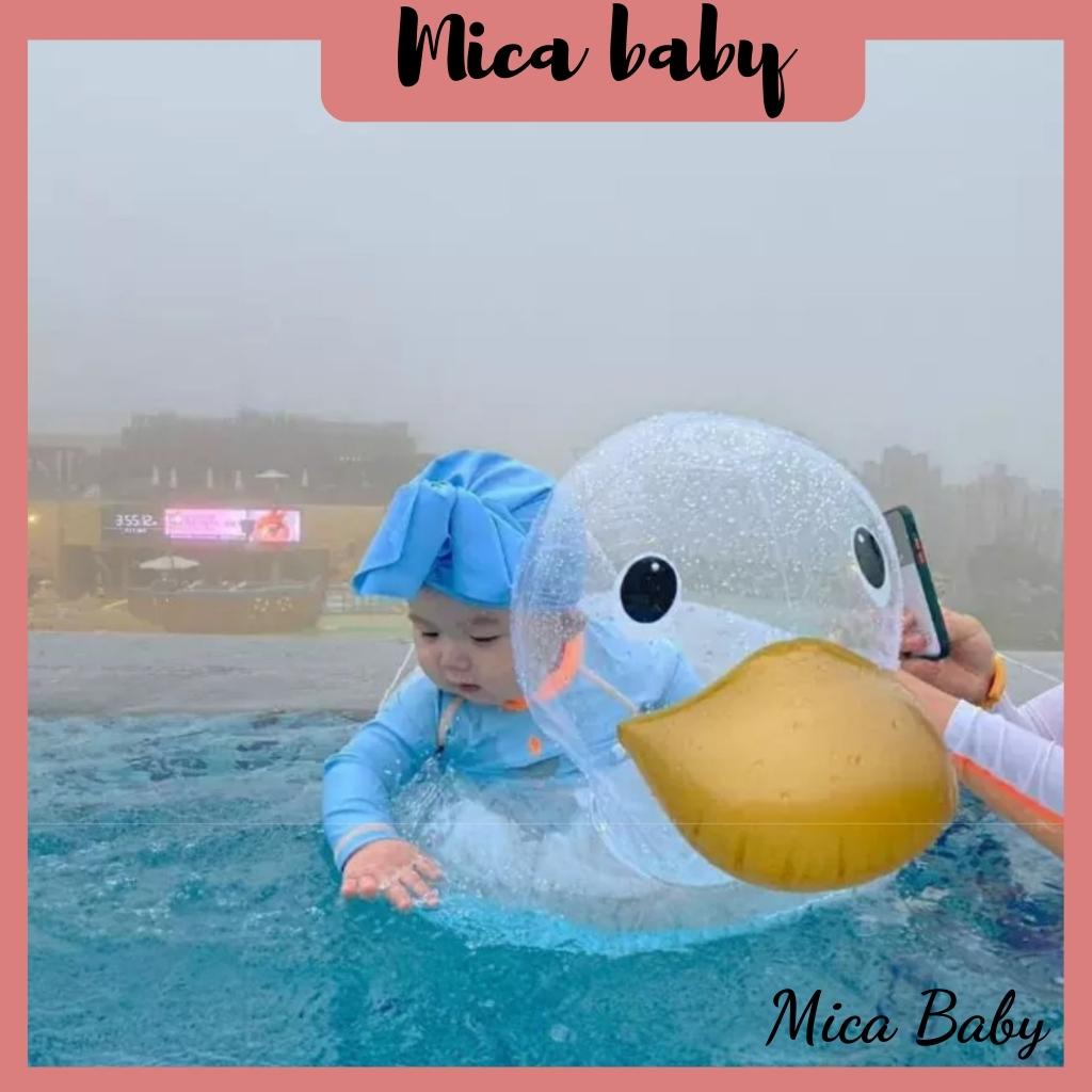 Phao bơi cho bé tập bơi hình con vịt dễ thương Mica baby PB04