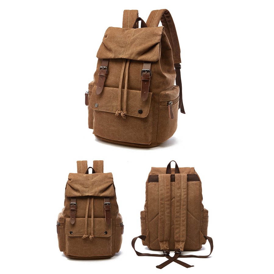 Balo Nam vải Canvas phong cách Vintage