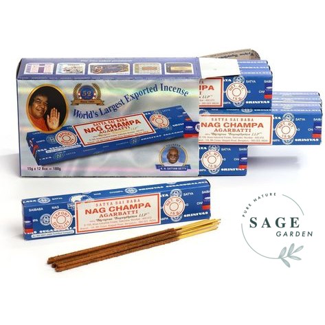 NAG CHAMPA (15g,40g,100g)_Nhang SATYA made in India_SAGE GARDEN