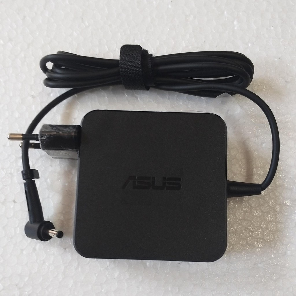 SẠC LAPTOP ASUS 19V 3.42A (65W) (Vuông, Đầu nhỏ) kích thước đầu ghim (4.0 x 1.35 mm) (ADAPTER)  bh 12 tháng