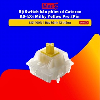 Bộ Switch bàn phím cơ Gateron KS-3X1 Milky Yellow Pro 5Pin