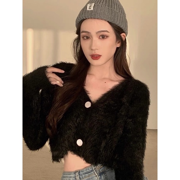 [SẴN]Áo croptop lông tay dài phong cách ulzzang thu đông SAM SAM BOUTIQUE | BigBuy360 - bigbuy360.vn