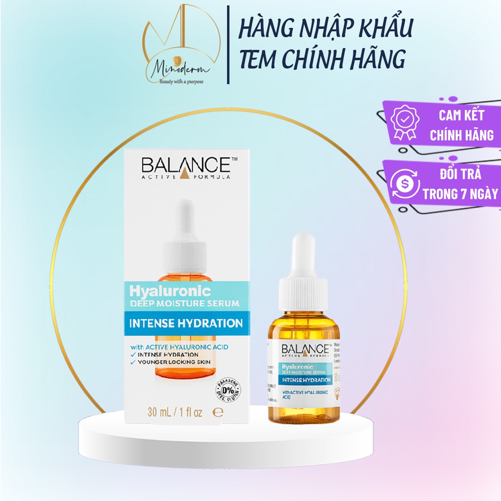 Tinh chất Balance Hyaluronic Deep Moisture Serum cấp nước dưỡng ẩm chuyên sâu 30ml