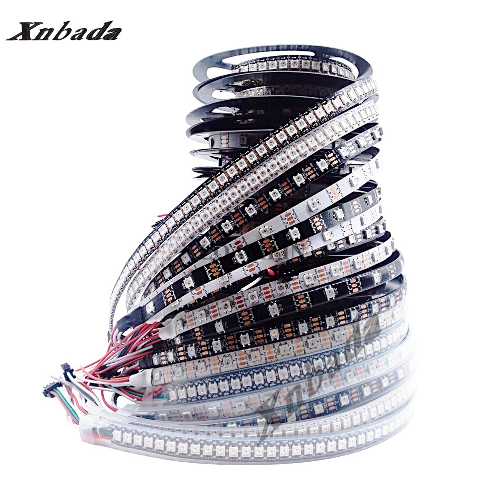Dây Đèn led 30 / 60 / 74 / 96 / 144 pixels / leds / m Thông Minh 5050 RGB Xnbada WS2812B