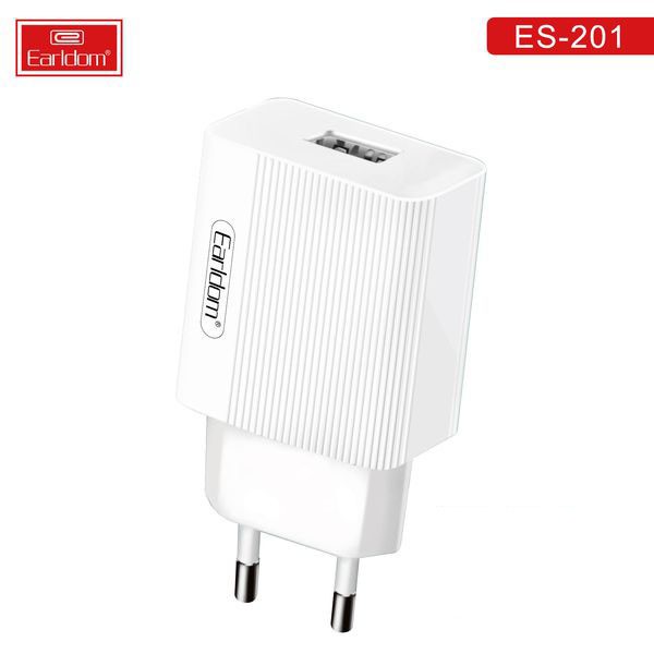 Củ Sạc ES - 201, , Hỗ trợ sạc nhanh với công suất 2.1A