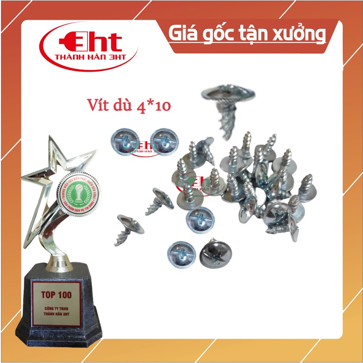 VÍT DÙ BẮT NHỰA + GỖ 4*10