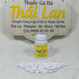 [ tăng bo gà đá cựa sắt ] mega c21 (t͢h͢u͢ố͢c͢ nuôi gà cao cấp) lampam thái lan - (chiếc lẻ 50 viên)