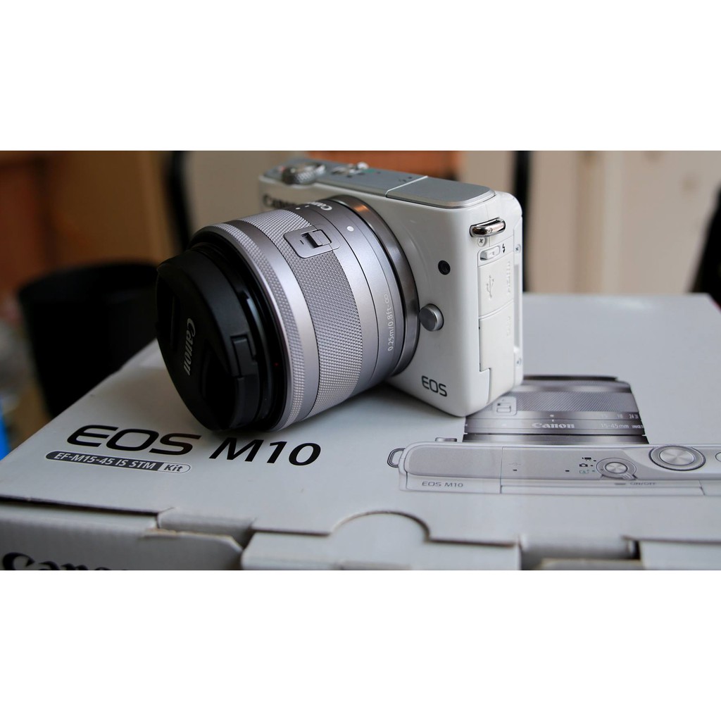 Máy ảnh Canon M10 + 15-45mm IS Stm - 18mp - Wifi - Quay Full HD - Mới 98%