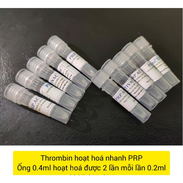 CHẤT HOẠT HÓA THROMBIN HOẠT HOÁ PRP [ SẢN PHẨM CHÍNH HÃNG] Chuyên dùng hoạt hóa tiểu cầu PRP trong Spa và thẩm mỹ viện