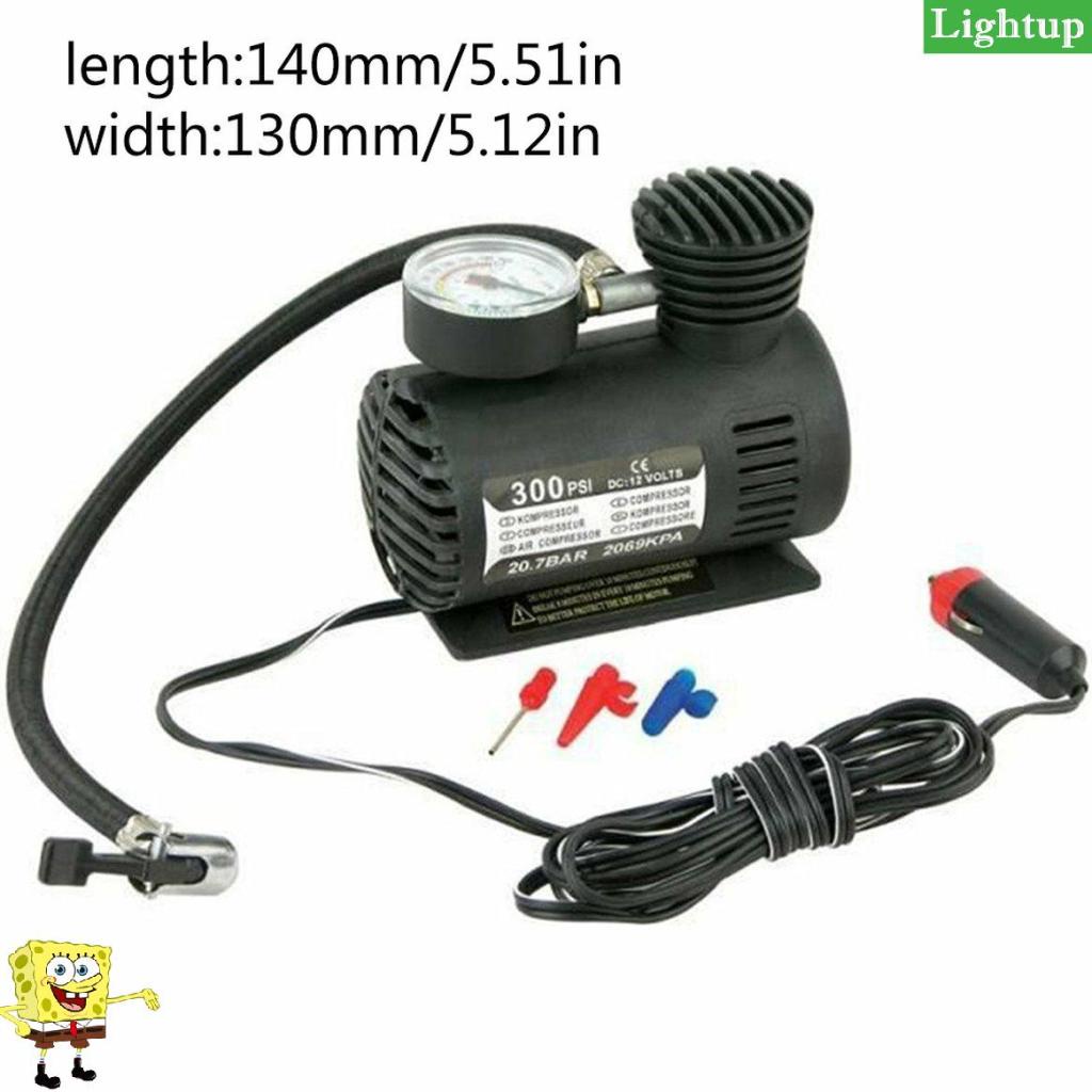 Máy nén khí mini cầm tay Dc12V 300Psi Máy bơm hơi lốp xe điện