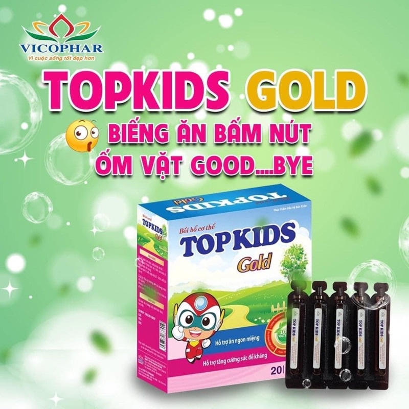 SI RÔ TOPKIDs  GOLD, CANXI HỖ TRỢ BỒI BỔ CƠ THỂ, GIÚP ĂN NGON MIỆNG TĂNG CÂN CHO TRẺ BIẾNG ĂN