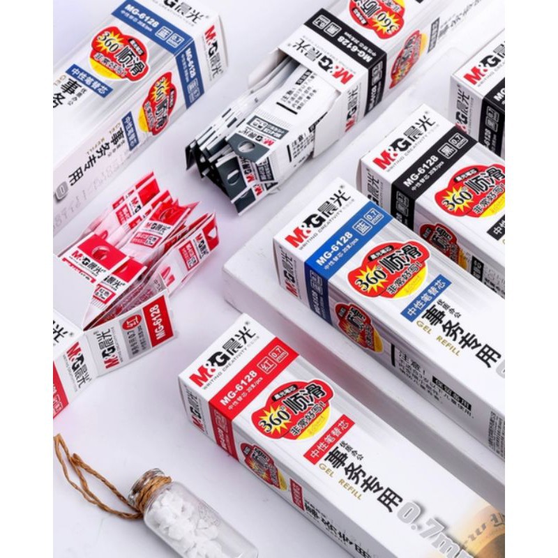 Ruột ngòi bút gel 0.7mm hộp 20 ruột M&G 6128