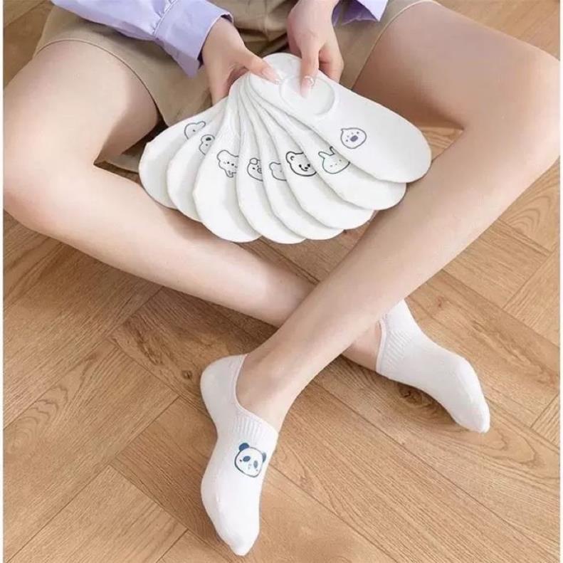 Tất hài nữ silicon chống tuột Softie , vớ nữ hình ngộ nghĩnh co giãn bốn chiều thoáng khí