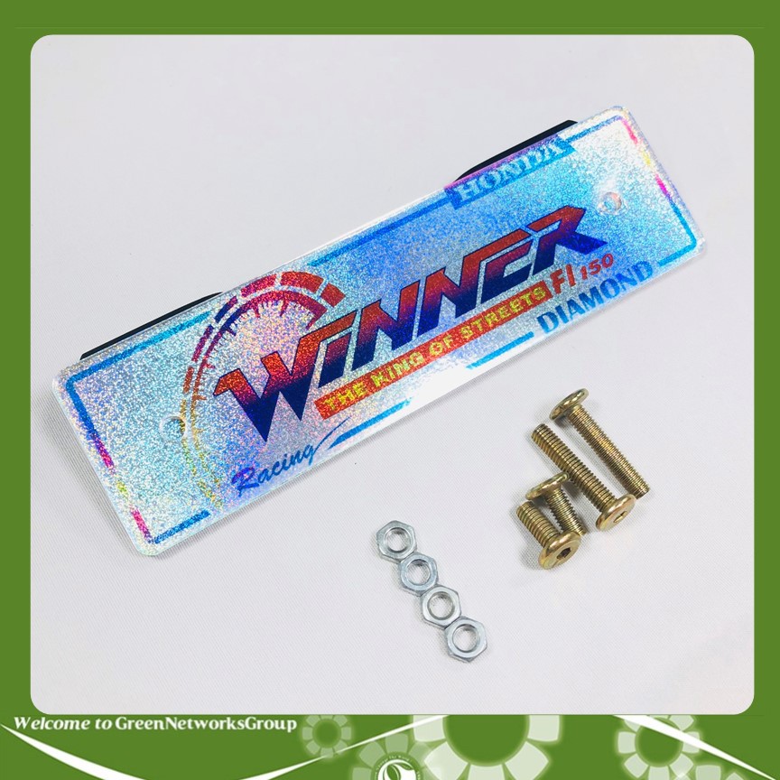 Bảng mica trang trí cho xe Winner Greennetworks