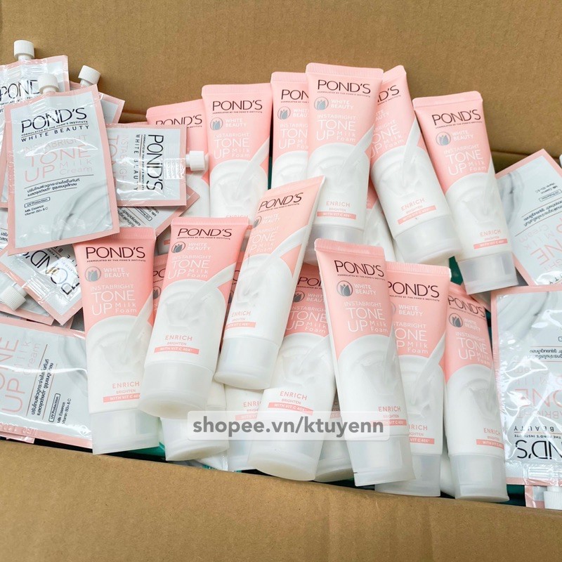 Kem dưỡng trắng POND’S Instabright Tone Up Milk Cream - GÓI 7G | BigBuy360 - bigbuy360.vn
