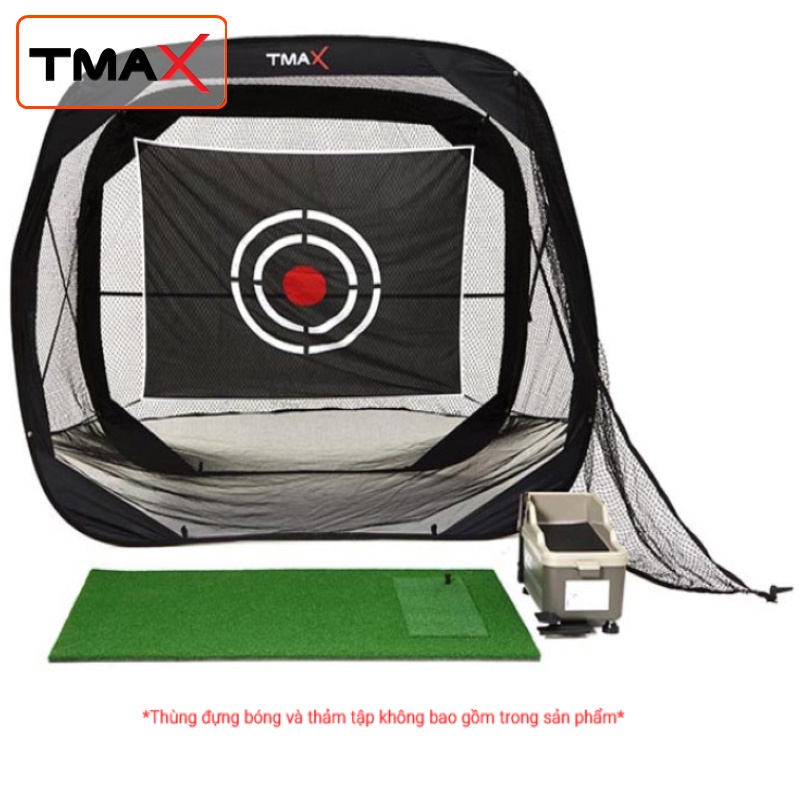 Khung Tập Golf, Lưới Đánh Swing 2.14x2.14x1.22m Cao Cấp TMAX dễ dàng tháo lắp, di chuyển