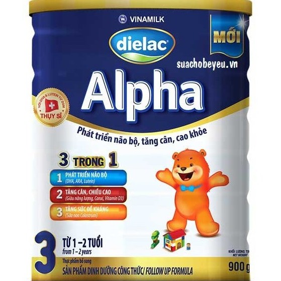 Sữa Dielac Alpha Step 3 900g