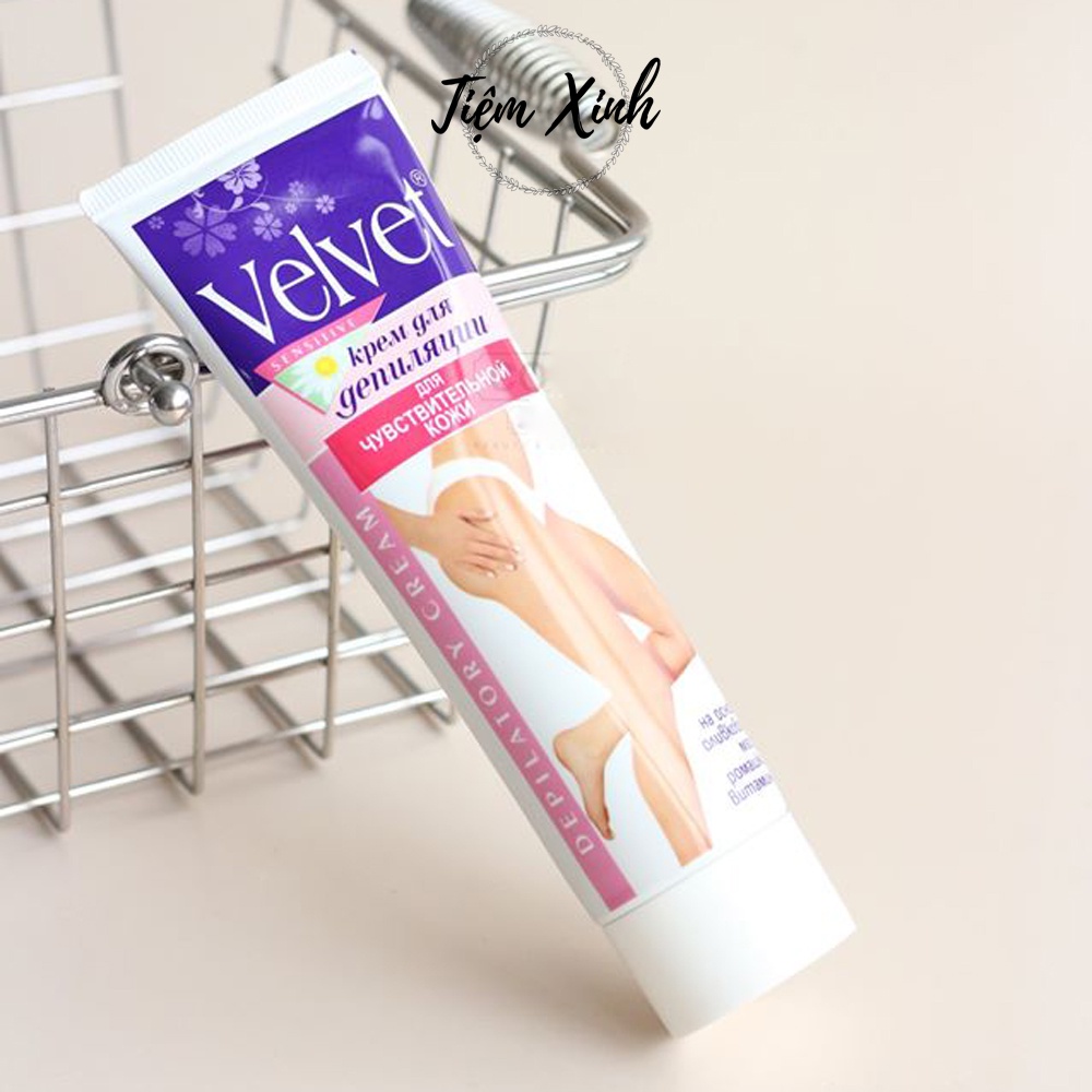 Kem tẩy lông Velvet Nga 100ml kem wax lông và tẩy lông body nhanh chóng, an toàn