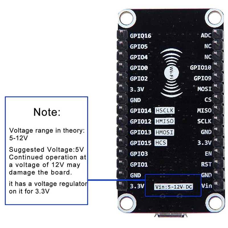 Set 4 Bảng Mạch Mở Rộng Wifi Esp8266 Cp2102 Cho Arduino