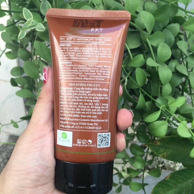 KEM DƯỠNG TÓC PHỤC HỒI SIÊU MƯỢT COLATIN PPT KERATIN 100ML