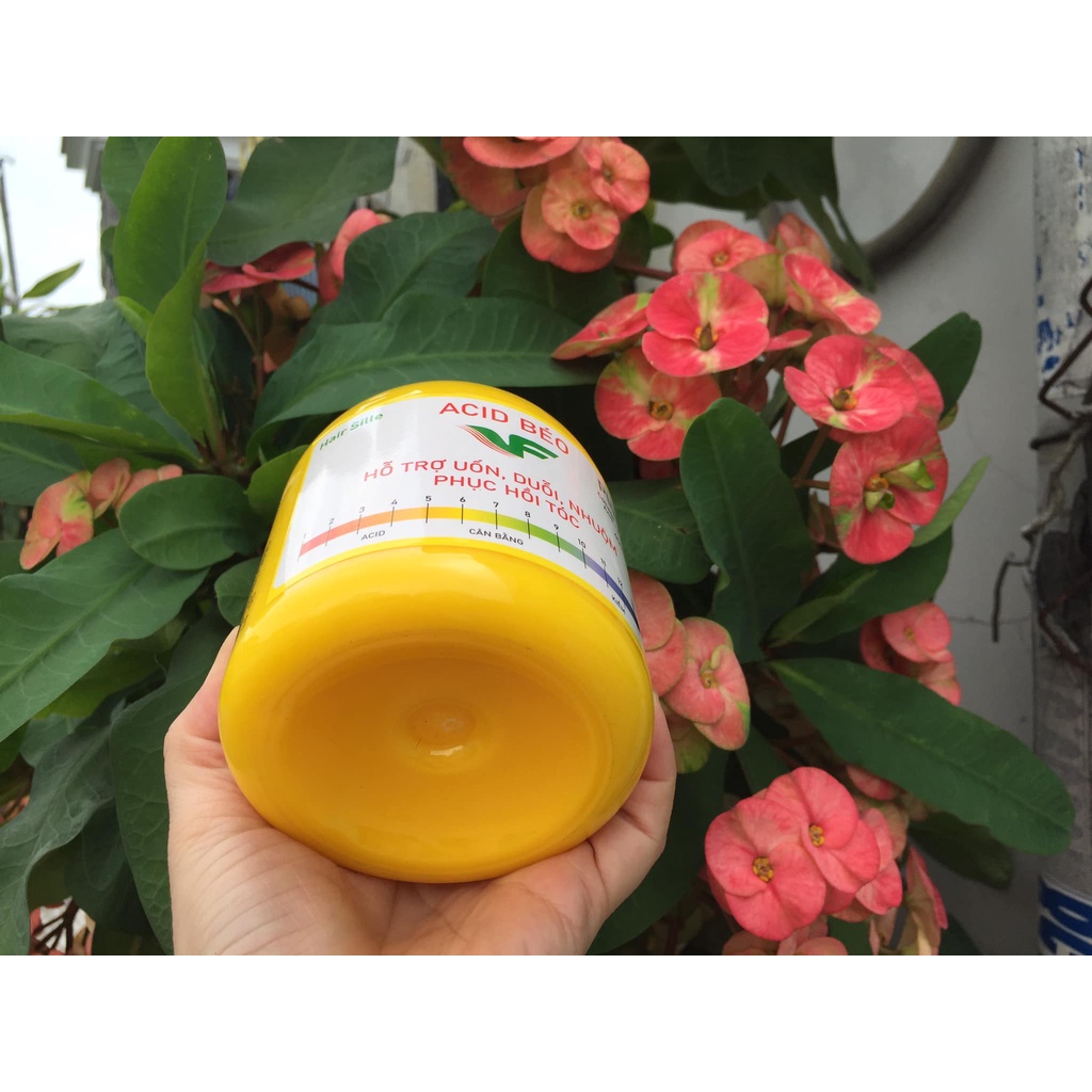 Dung dịch ACID Béo Plus + hỗ trợ hóa chất cho uốn duỗi nhuộm phục hồi tóc 450 ml