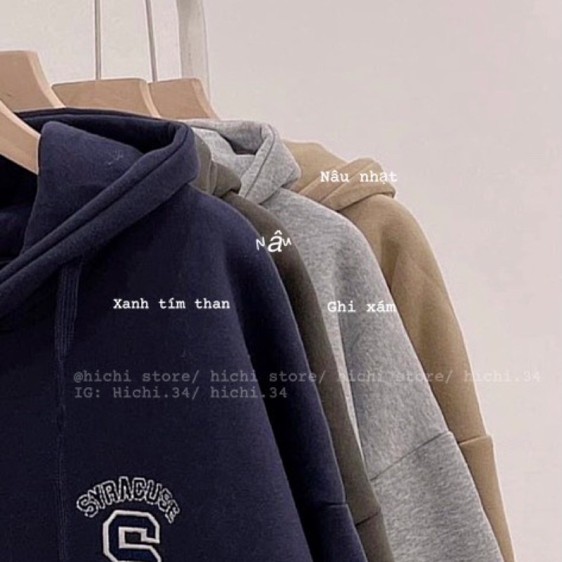 áo hoodie nỉ bông khoác kéo khoá S ảnh thật video hichi | BigBuy360 - bigbuy360.vn