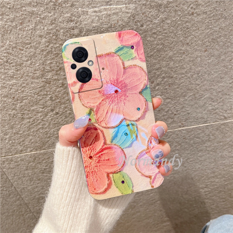 Ốp Điện Thoại TPU Mềm Chống Sốc Đính Đá Cho OPPO Reno8 8Z 8Pro Reno7 7Z 7Pro Reno6 6Z Z Pro A57 A77 5G 4G