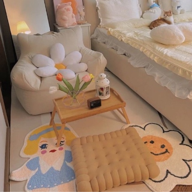 Thảm lau chân thấm nước hình mặt cười PIIN HOUSE, thảm chùi chân chống trượt phòng tắm siêu thấm